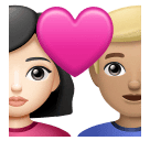 Пара з серцем-чоловік: світлий тон шкіри, жінка: середньо-світлий тон шкіри для Huawei HarmonyOS 4.0