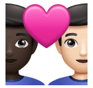 Закохана пара: чоловік чоловік дуже темний тон шкіри дуже світлий тон шкіри для Huawei HarmonyOS 4.0