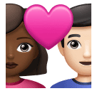 Пара з серцем-чоловік: середньо-темний тон шкіри, жінка: світлий тон шкіри для Huawei HarmonyOS 4.0