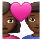 Пара з серцем-чоловік: середньо-темний тон шкіри, жінка: середньо-темний тон шкіри для Huawei HarmonyOS 4.0