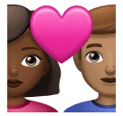 Пара с сердцем - Мужчина: Средне-темный тон кожи, Женщина: Средний тон кожи для Huawei HarmonyOS 4.0