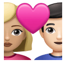 Пара с сердцем - Мужчина: средне-светлый тон кожи, Женщина: светлый тон кожи для Huawei HarmonyOS 4.0