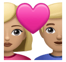 Пара з серцем-чоловік: середньо-світлий тон шкіри, жінка: середньо-світлий тон шкіри для Huawei HarmonyOS 4.0