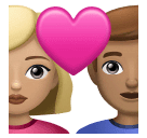 Пара з серцем-чоловік: середньо-світлий тон шкіри, жінка: середній тон шкіри для Huawei HarmonyOS 4.0