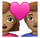 Пара з серцем-чоловік: середній тон шкіри, жінка: середній тон шкіри для Huawei HarmonyOS 4.0