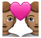 Couple avec cœur: Peau Moyenne