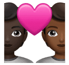 Couple avec cœur: Personne, Personne, Peau Foncée, Peau Moyennement Foncée