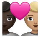Couple avec cœur: Personne, Personne, Peau Foncée, Peau Moyennement Claire