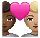 Couple avec cœur: Personne, Personne, Peau Moyennement Foncée, Peau Moyennement Claire