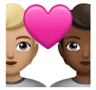 Couple avec cœur: Personne, Personne, Peau Moyennement Claire, Peau Moyennement Foncée