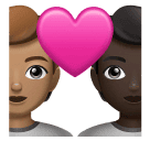 Couple avec cœur: Personne, Personne, Peau Moyenne, Peau Foncée