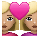Couple avec cœur: Femme, Femme, Peau Moyennement Claire