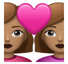 Couple avec cœur: Femme, Femme, Peau Moyenne