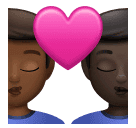 Поцелуй: мужчина мужчина темный тон кожи очень темный тон кожи для Huawei HarmonyOS 4.0