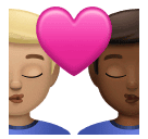 Поцілунок: чоловік чоловік світлий тон шкіри темний тон шкіри для Huawei HarmonyOS 4.0