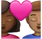 Baiser: Femme, Homme, Peau Moyennement Foncée, Peau Moyenne