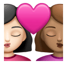 Поцелуй: женщина женщина очень светлый тон кожи средний тон кожи для Huawei HarmonyOS 4.0