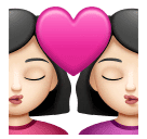 Поцелуй: женщина женщина очень светлый тон кожи для Huawei HarmonyOS 4.0