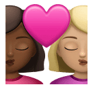 Поцелуй: женщина женщина темный тон кожи светлый тон кожи для Huawei HarmonyOS 4.0