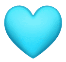 Cœur bleu clair