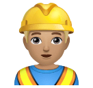 Мужчина-строитель: светлый тон кожи для Huawei HarmonyOS 4.0