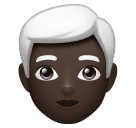 Мужчина: очень темный тон кожи седые волосы для Huawei HarmonyOS 4.0