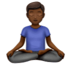 Мужчина в позе лотоса: темный тон кожи для Huawei HarmonyOS 4.0