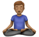 Мужчина в позе лотоса: средний тон кожи для Huawei HarmonyOS 4.0