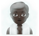 Мужчина в бане: очень темный тон кожи для Huawei HarmonyOS 4.0