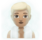 Чоловік в лазні: світлий тон шкіри для Huawei HarmonyOS 4.0