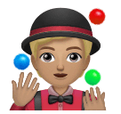 Чоловік-жонглер: світлий тон шкіри для Huawei HarmonyOS 4.0