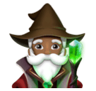 Мужчина-маг: темный тон кожи для Huawei HarmonyOS 4.0