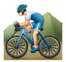 Мужчина на горном велосипеде: очень светлый тон кожи для Huawei HarmonyOS 4.0