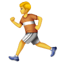 Мужчина бежит для Huawei HarmonyOS 4.0