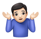 Мужчина пожимает плечами: очень светлый тон кожи для Huawei HarmonyOS 4.0