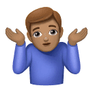 Чоловік знизує плечима: середній тон шкіри для Huawei HarmonyOS 4.0