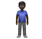 Чоловік стоїть: дуже темний тон шкіри для Huawei HarmonyOS 4.0