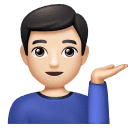 Мужчина тянет руку: очень светлый тон кожи для Huawei HarmonyOS 4.0