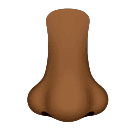 Нос: темный тон кожи для Huawei HarmonyOS 4.0