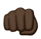 Кулак: очень темный тон кожи для Huawei HarmonyOS 4.0