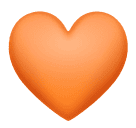 Оранжевое сердце для Huawei HarmonyOS 4.0