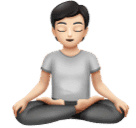 Человек в позе лотоса: очень светлый тон кожи для Huawei HarmonyOS 4.0