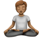 Человек в позе лотоса: средний тон кожи для Huawei HarmonyOS 4.0