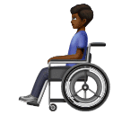 Человек в кресле-коляске с ручным приводом: темный тон кожи для Huawei HarmonyOS 4.0