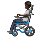 Человек в кресле-коляске с мотором: очень темный тон кожи для Huawei HarmonyOS 4.0