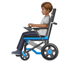 Людина в кріслі-колясці з мотором: середній тон шкіри для Huawei HarmonyOS 4.0