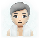 Людина в лазні: дуже світлий тон шкіри для Huawei HarmonyOS 4.0