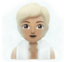 Людина в лазні: світлий тон шкіри для Huawei HarmonyOS 4.0