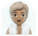 Человек в бане: средний тон кожи для Huawei HarmonyOS 4.0