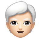 Personne: Peau Claire, Cheveux Blancs